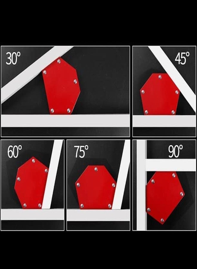 ISC 6pc Multi Angle Magnetic Welding Holder Clamps Set (2 Pc x 3 inch Arrow Type, 2Pc x Triangle & 2Pc x Mini, Strong Magnet Pull for Accurate Alignment in Fabrication works Pack of 6Pc - Image 2